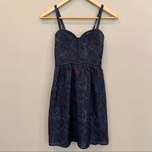 Twelfth Street By Cynthia Vincent Silk Blue Dress
